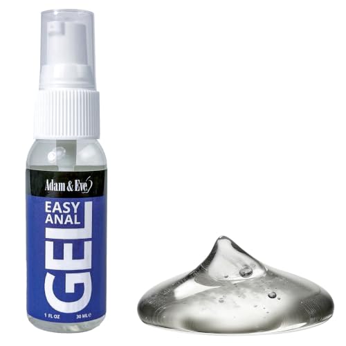 Adam & Eve Easy Anal Water Based Desensitizing Gel Personal Anal Cum Lubricant for Women Men Couples and Toys Long Lasting & Works Within Minutes Backdoor Lube for Adults Clear Gel 1 oz
