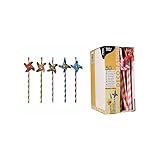 Bruneau Paja de Papel, Molino de Viento, Colorido, 200 mm