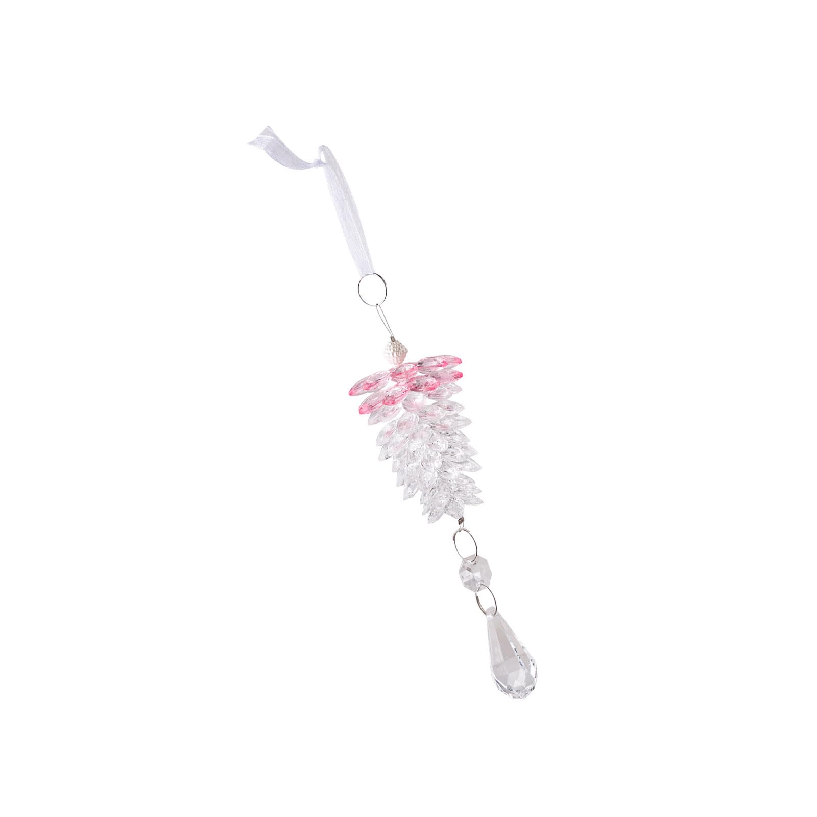 carotoe Decorative Acrylic Pinecone Ornament for Christmas Tree Transparency Pine Cone Crystal Hanging Festival Decoration Transparency Crystal Holiday Hanging Decoration