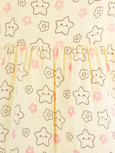 Image of Kidbea Bamboo Cotton Baby Girl Dress, Sleeveless Casual Wear Girls Frock