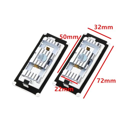 Lámpara matrícula trasera LED blanca para maletero de BMW E65 E66 Sedán 3