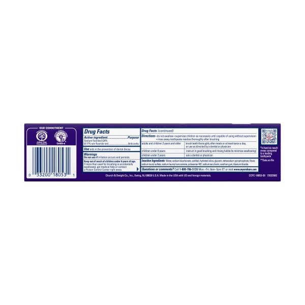 ARM & HAMMER Complete Care Fluoride Anticavity Toothpaste, Fresh Mint 6 oz