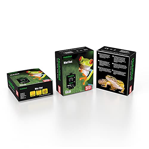 Habistat - Classic On/Off Mat Stat Thermostat - Black - 300w - Accurate Dial - Easy to Use - Ideal For Controlling Heat Mats