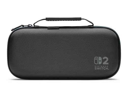 Image of PowerA Protection Case for Nintendo Switch 2 - Black, Officially Licensed, Protective Storage, Holds up to 9 Game Cards and 2 microSD Express Cards, Integrated Play Stand