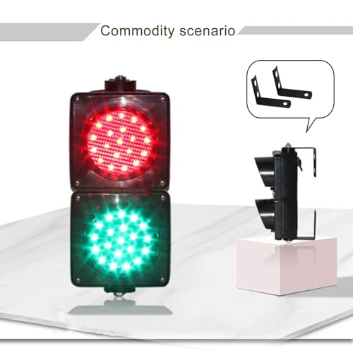 Semáforo rojo/verde de 100 mm con señal LED de parada para control de tráfico exterior 6