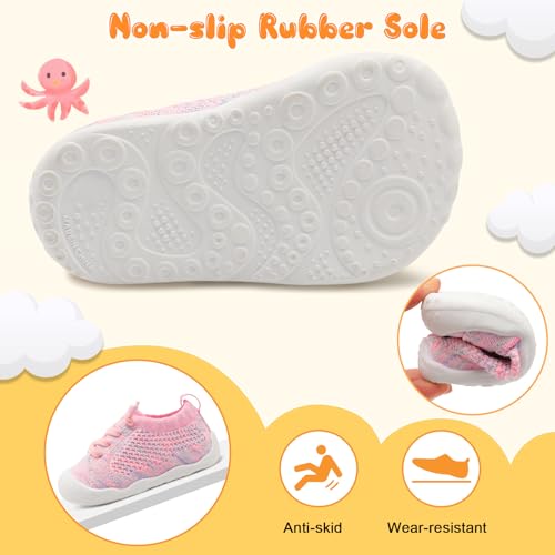 Image of JIASUQI Baby Shoes for Toddler Boys Girls Sneakers Slip on Walking Shoes for Babies