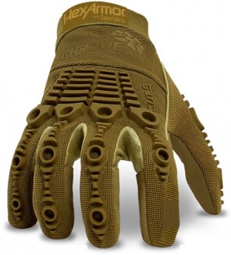 HexArmor 4004 Chrome Series Brown Tactical Glove, Size XXL - Pair