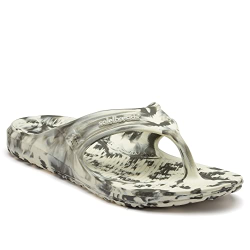 SOLETHREADS ORTHO ELITE MARBLE | Durable | Sturdy | Light | Comfortable | Shock Absorbent | Slippers | Flip Flops for Men