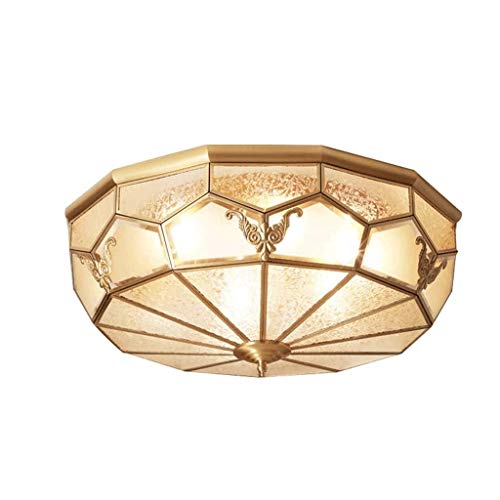 Preisvergleich Produktbild JYDQM Deckenleuchte Klassik Amerikanisch Licht Luxuxmessingküche Glas Goldene Innendekoration Lampen