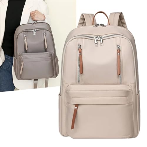 Women Daily Casual Backpack Large-capacity Ultra Light Student Backpack Commuting Travel Backpack(Gray)4