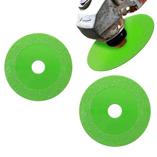 Kit 3 Discos Multiuso para Corte de Espelho Porcelanato Vidro Cerâmica 100 mm (VERDE)