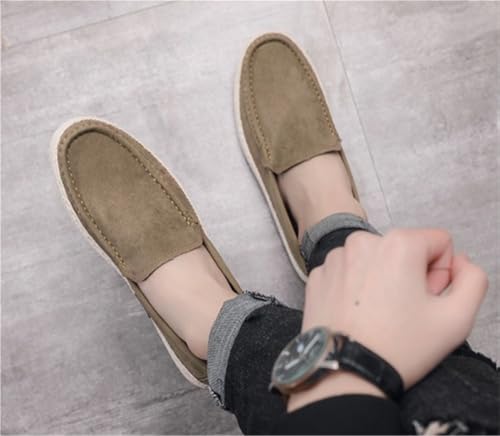 Men's Loafers Round Toe Platform Height-Increasing Simple Leather Anti-Slip Resistant Comfortable Casual Prom Slip-on4