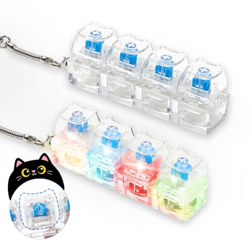 2 Pcs Keyboard Fidget Toy for Adult, Cat Shape Clicker