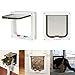 QANYEGN Safety Pet Door, Cat Flap with 4 Way Lock, 4 Way Locking Secure Lockable Pet Door for Interior Exterior Metal, Wall and Wood Door