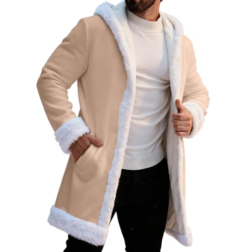 Cardigan à capuche homme de Noël rouge et blanc du S au 4XL