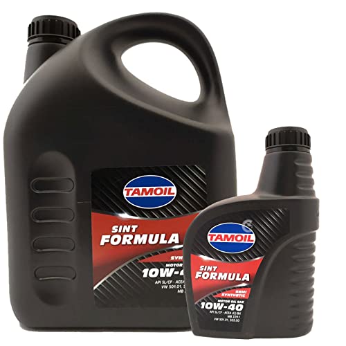 TAMOIL OLIO MOTORE Benzina Diesel SINT FORMULA 10W40 5 LITRI