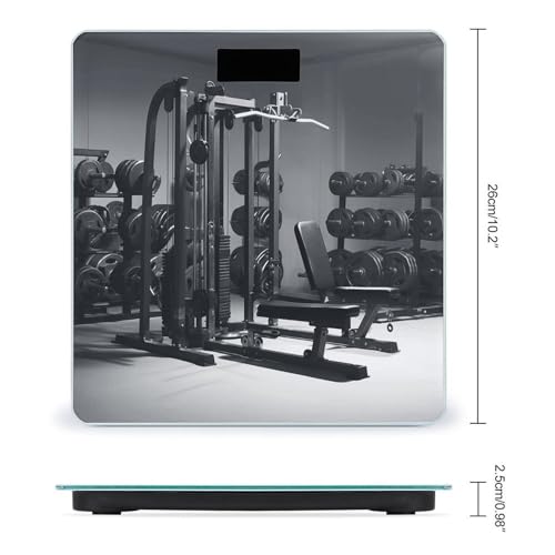 Báscula digital para baño con plataforma de vidrio templado miniatura 2