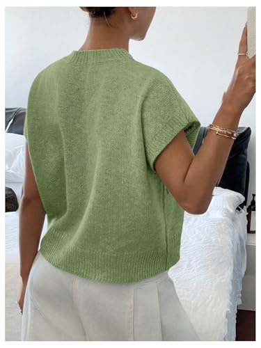 Image of SOLY HUX Women's Short Sleeve Business Casual Sweater