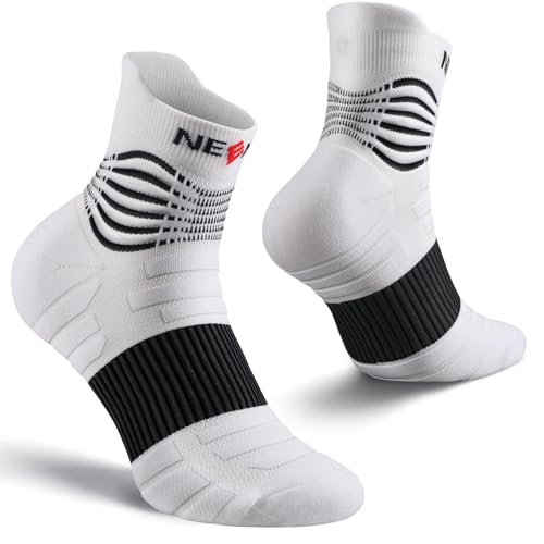 NEENCA Professional Compression Socks, Medical Athletic Ankle Socks for Injury Recovery & Pain...
