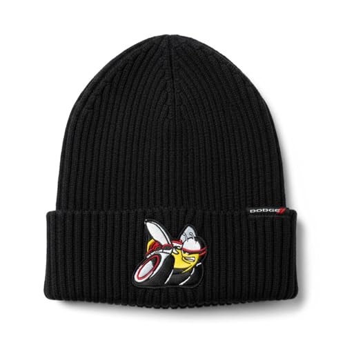 Dodge Scat Pack Flip Knit Hat Super Bee Logo Beanie
