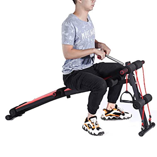 QWVDS Multifunctionele halterbank Opvouwbare fitnessbank Training Sit-up Bench Comfort Abdominaal ontwerp Verstelbaar - Image 4