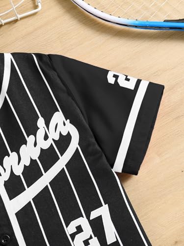 Image of Hilinker Girls Graphic 3 Piece Outfits Short Sleeve Striped Cardigan and Crop Cami with Shorts Set