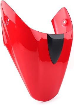 SIKUAI Motorcycle Accessories Motorcycle Rear Passenger Seat Cowl Fairing Cover Motorcycle Rear Pillion Cowl Seat Back Cover for Ducati Monster 696, Red