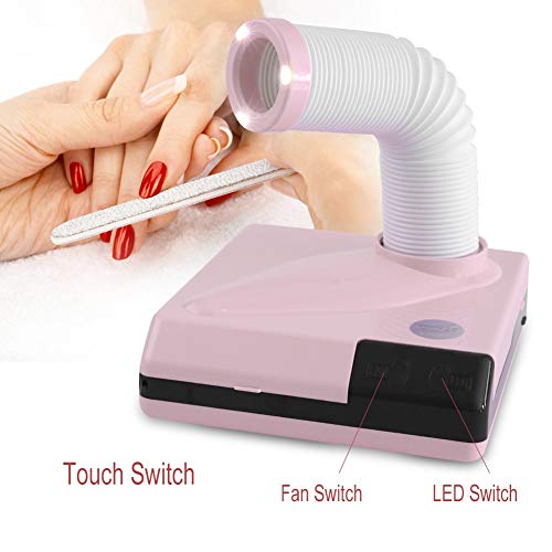 ネイル集塵機 ネイルダストクリーナー ネイルダストサクションコレクター 60W (Pink) - 画像 3