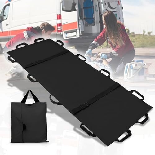 救護用担架 EMT スパインボードキット、折りたたみ式ストレッチャー、ネックカラーとヘッドイモビライザー付きウォーターフローティングストレッチャー - 救急隊員、救助活動、プールの安全のために(A)