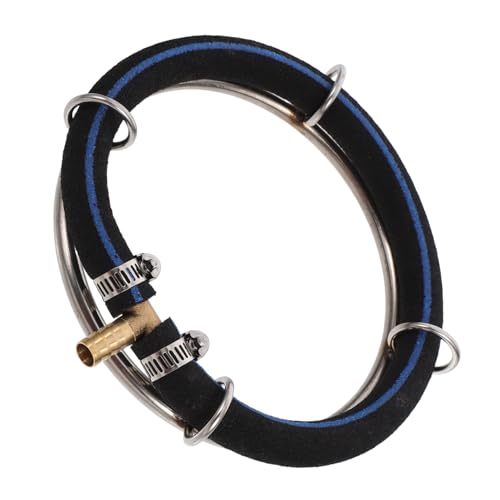 ROMISBABA 水槽ナノエアプレート 水槽用エアストーン 水槽のおもちゃ 水槽バブラーエアストーン 池の散気装置 水族館用バブルストーン エアストーンバブラー 石の泡 ステンレス鋼 Black