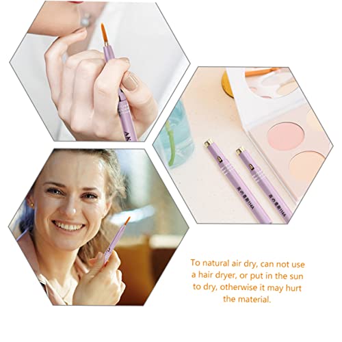 Hemoton Retractable Lip Brush Lip Scrub Brush Makeup Brush Double Ended Makeup Brush Reusable Lip Brush Retractable Lip Liner Brush Travel Lipstick Brushes Lip Brush Exfoliating Trunk 6Pcs #TOP4