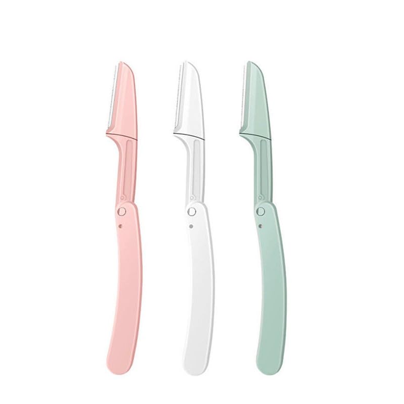 Miniatura 8 de Maquinilla de afeitar plegable (3 x 1 unidad), maquinilla de afeitar exfoliante multifuncional, rasuradora para la cara de las mujeres, maquinilla