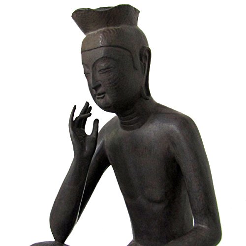 Amazon｜仏像『宝冠弥勒菩薩半跏思惟像』仏像 彫像 彫刻 特殊合成樹脂 