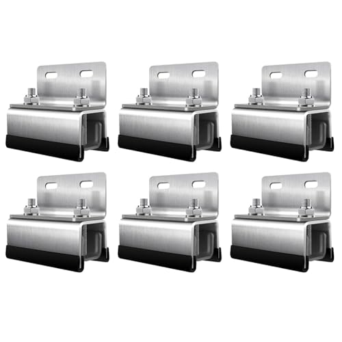 Van Roof Lot de 6 supports de toit en acier inoxydable 304 pour Ducato Jumper Boxer ProMaster Movano Solution de bricolage pour panneaux solaires, terrasses de...