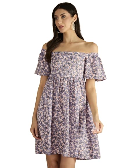 Robe à épaules dénudées Varanga en textile premium et finitions couture
