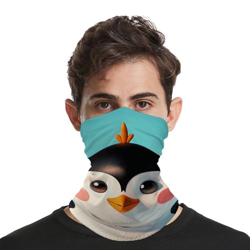 Cute Animal Head Neck Gaiter Face Cover Scarf, Breathable Sun Balaclava for Skiing Fishing Hiking Cycling4