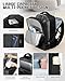 WONHOX Vacuum Seal Backpack for Travel with Air Pump Compression Vacpack Carry on Flight Approved Daypack Laptop Space Saver Bags Storage with Vacuum System 18x14x8 inches Travel Bag Women Men Black