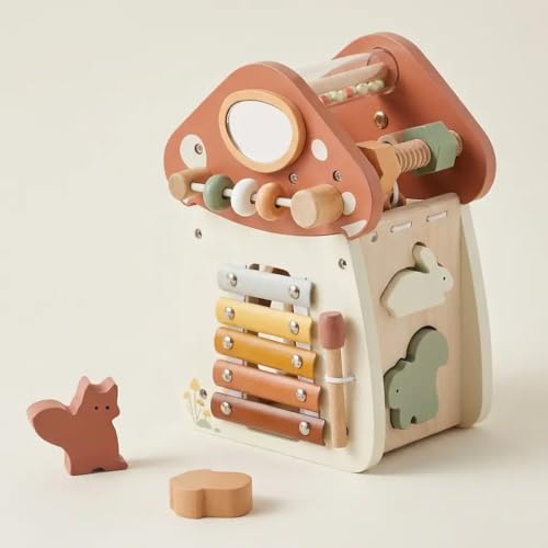 Cadeau éducatif pour bébé en bois Montessori : le cube d'éveil complet pour son anniversaire