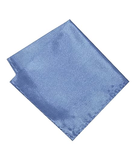 Image of TIE STUDIO Men's Solid Pocket Square | Size- 10cm x 10cm | Colour-Royal Blue | Pack of 1 |