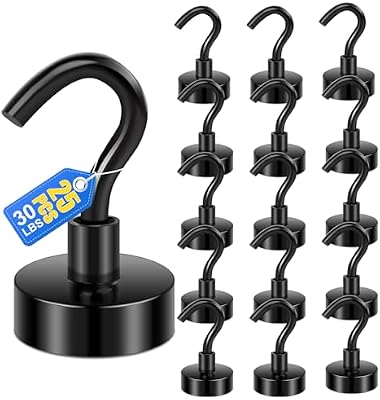 Strong Magnetic Hooks for Hanging Essentials