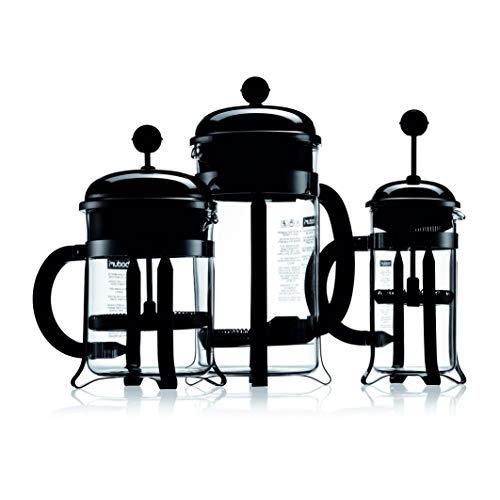 Image of Bodum 12oz Chambord French Press Coffee Maker, High-Heat Borosilicate Glass, Polished Stainless Steel - Made in Portugal