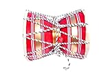 Wooden Hand Percussion, Traditional Indian Musical Instrument, 8 Inch, Red, Handmade Drum for Bhajan, Meditation, Yoga, Cultural Music
