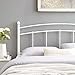 Modway Abigail Full Metal Headboard in White