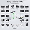 NP-BX1 Camera Battery (2 Pack) and 2-Channel USB Charger for Sony NP-BX1/M8, ZV-1, ZV-1F, ZV-1 II, Cyber-Shot DSC-HX80, HX90V, HX95, HX99, HX350, RX1, RX1R II, RX100 (II/III/IV/V/VA/VI/VII), AS300
