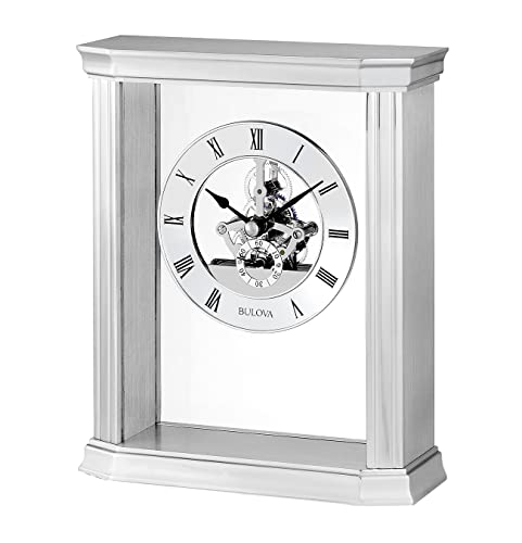 Bulova Skeleton Tabletop Clock B 1716 product photo Bulova Skeleton Tabletop Clock B 1716 product
