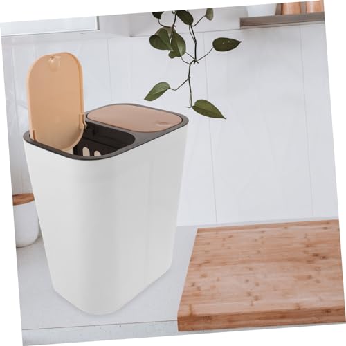 Caneca de basura rectangular para clasificación seca y húmeda miniatura 3