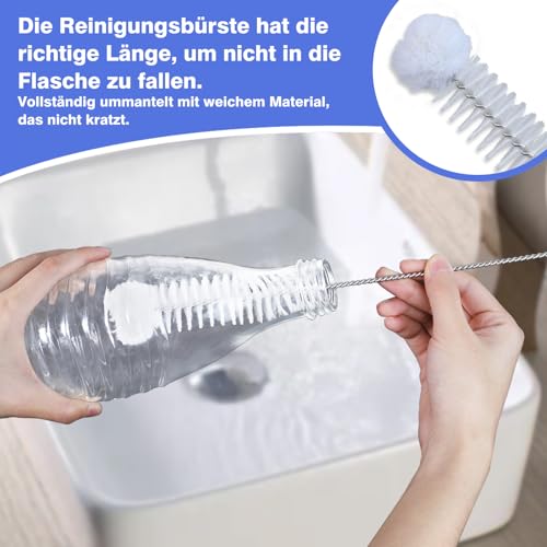 HOMMAND Flaschenhalter für SodaStream Crystal und Emil Flaschen, Edelstahl Flaschenhalter Abtropfgestell Abtropfständer für 3 Flaschen… – Ansicht 6