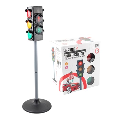 Jouet de feu de circulation éducatif pour enfants avec feu stop à hauteur réglable