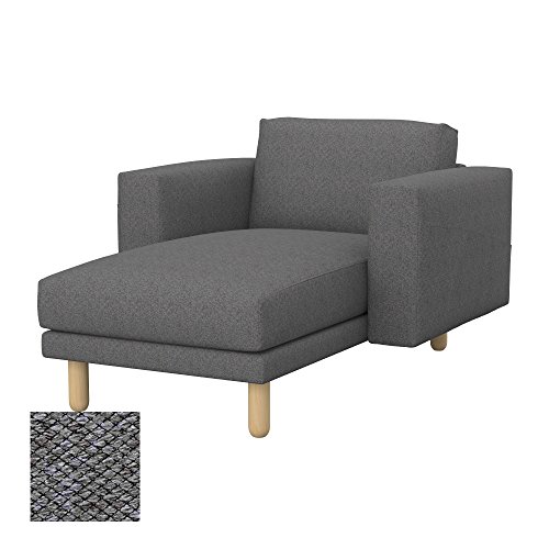 Soferia - IKEA NORSBORG Funda para chaiselongue, Nordic Grey