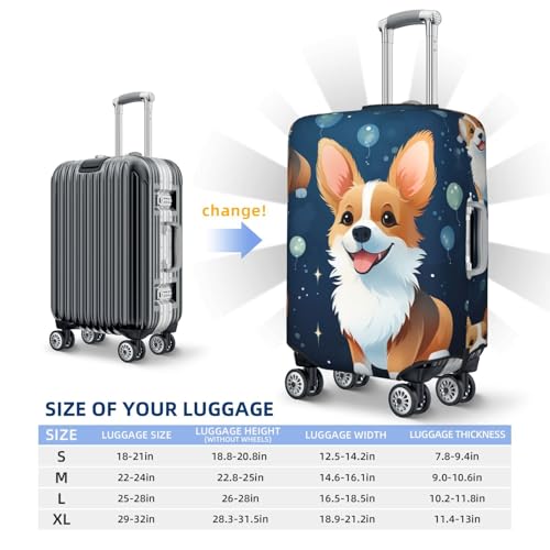 Luggage Cover Travel Suitcase Cover Elastic Suitcase Protector Cover Labrador Retriever Luggages Protector Anti-Scratch Luggages Decorative Cover for Adult (18-32 inch)2